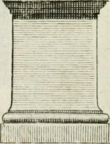 An illustration from A treatise of architecture, with remarks and observations : necessary for young people, who would apply themselves to that noble art, 1732, leaf 179
