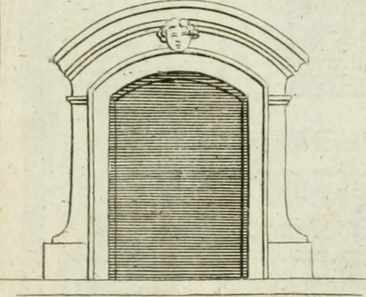An illustration from A treatise of architecture, with remarks and observations : necessary for young people, who would apply themselves to that noble art, 1732, leaf 315