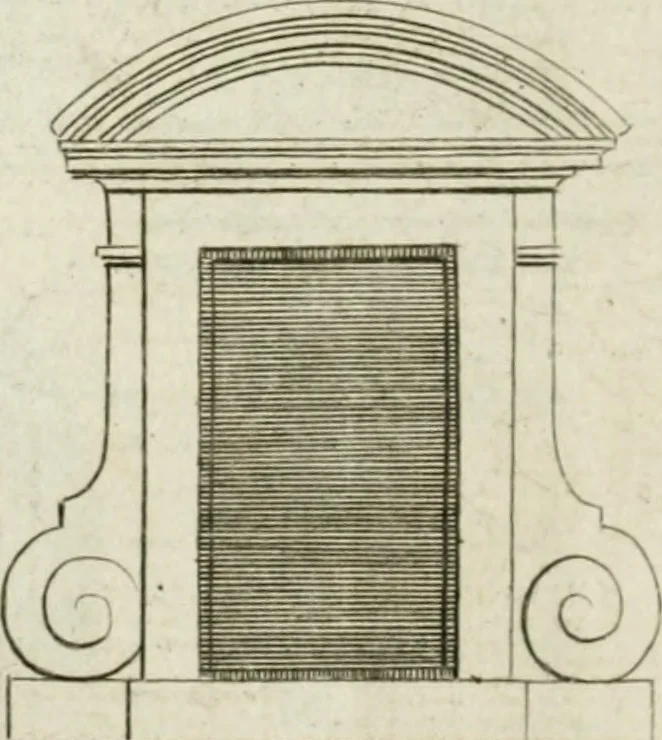 An illustration from A treatise of architecture, with remarks and observations : necessary for young people, who would apply themselves to that noble art, 1732, leaf 315