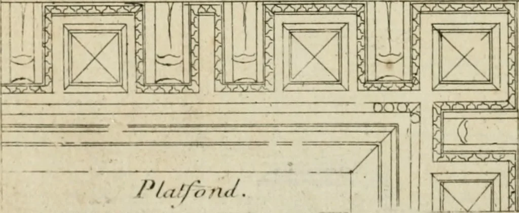 An illustration from A treatise of architecture, with remarks and observations : necessary for young people, who would apply themselves to that noble art, 1732, leaf 343