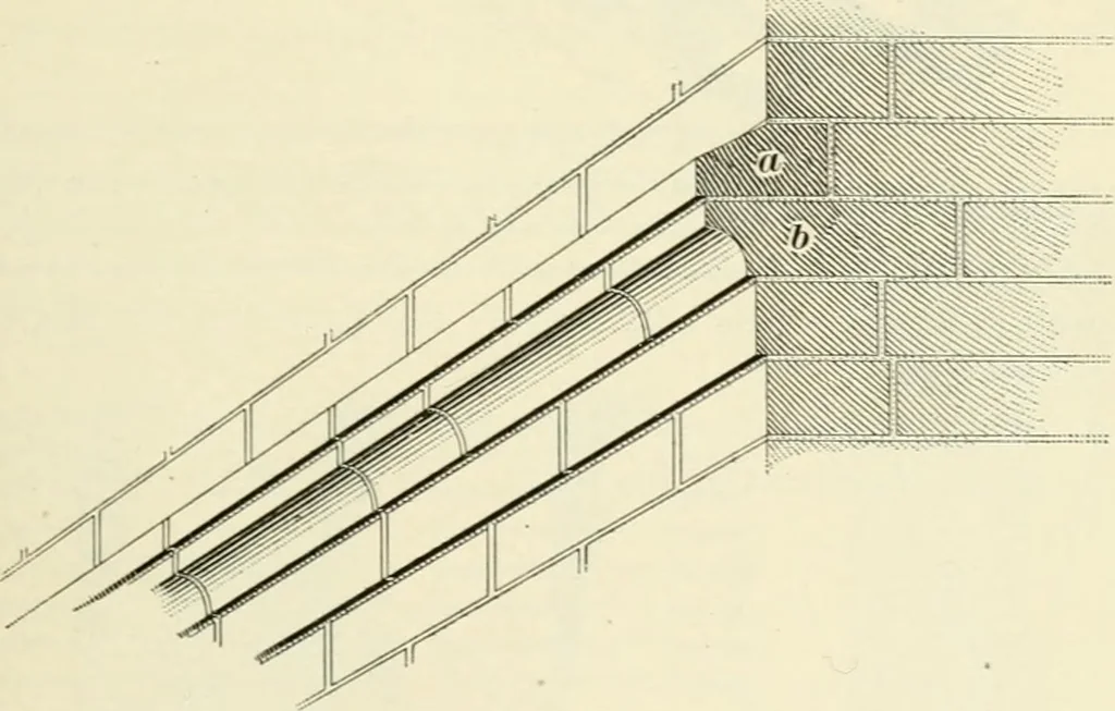 An illustration from A treatise on architecture and building construction, 1899, leaf 152