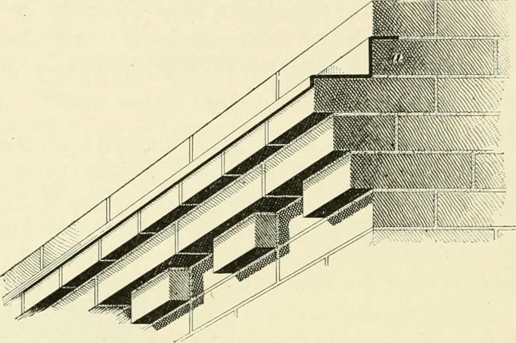 An illustration from A treatise on architecture and building construction, 1899, leaf 153