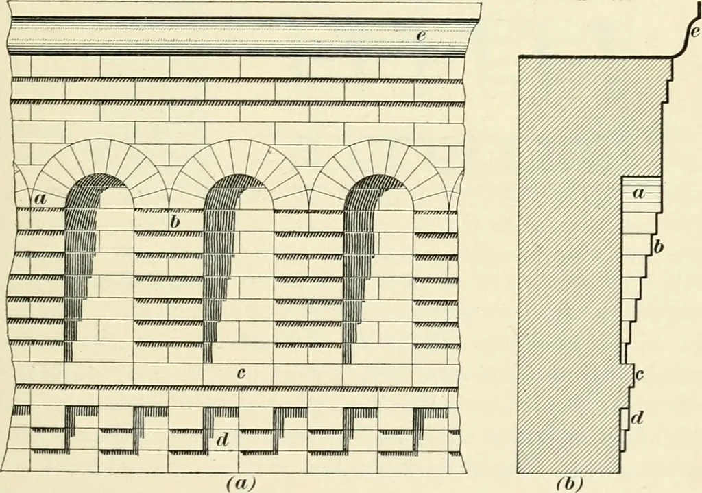 An illustration from A treatise on architecture and building construction, 1899, leaf 154