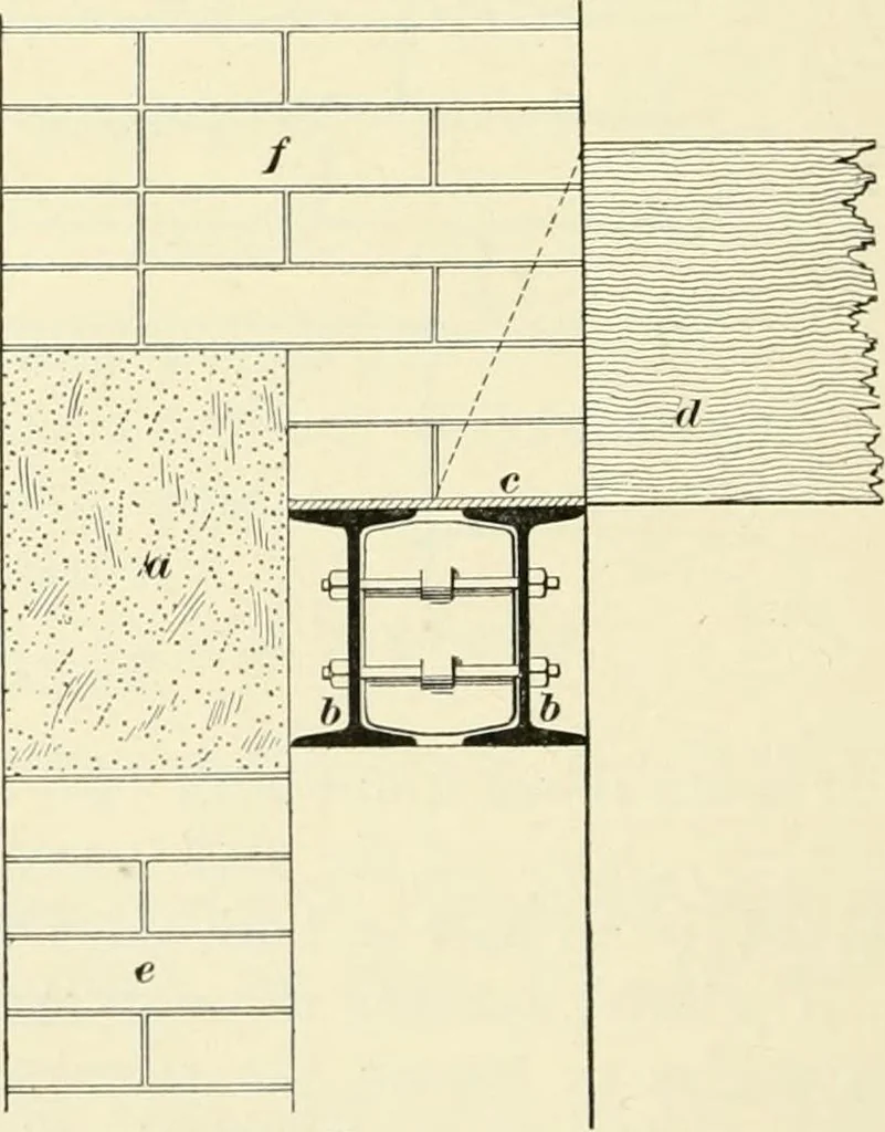 An illustration from A treatise on architecture and building construction, 1899, leaf 211