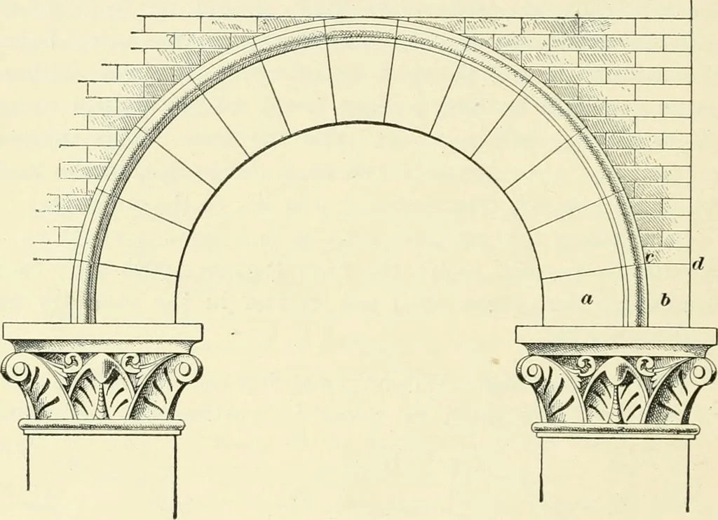 An illustration from A treatise on architecture and building construction, 1899, leaf 231