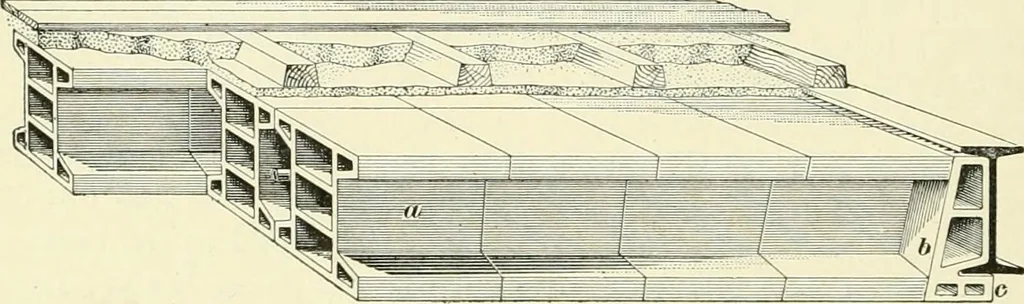 An illustration from A treatise on architecture and building construction, 1899, leaf 265