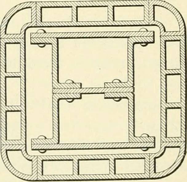 An illustration from A treatise on architecture and building construction, 1899, leaf 285