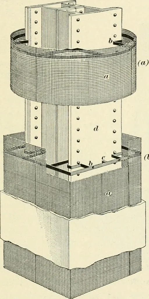 An illustration from A treatise on architecture and building construction, 1899, leaf 324