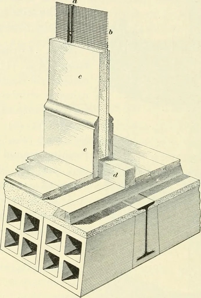 An illustration from A treatise on architecture and building construction, 1899, leaf 325
