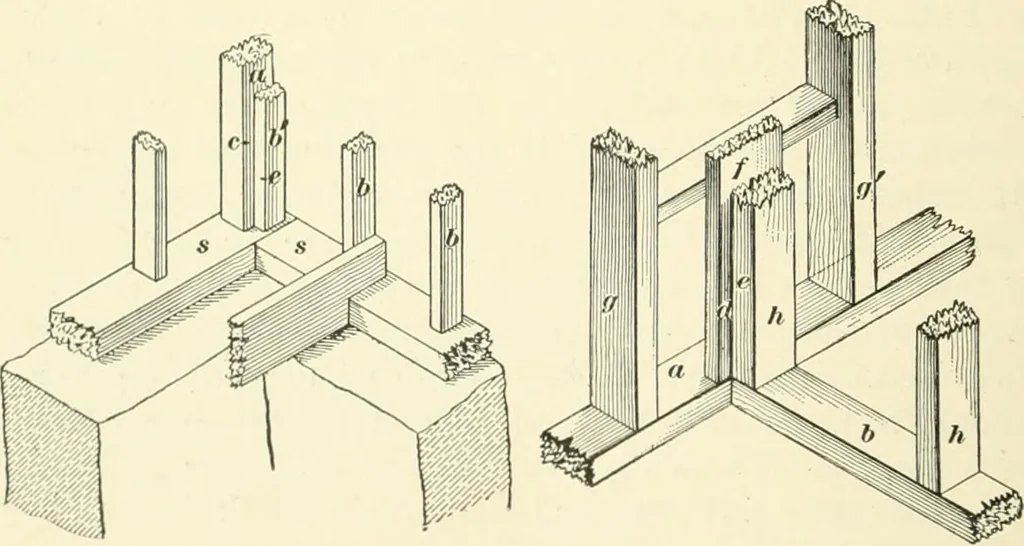 An illustration from A treatise on architecture and building construction, 1899, leaf 389