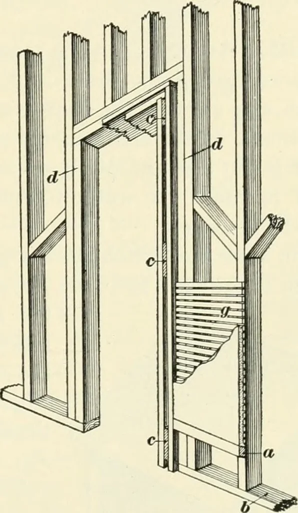 An illustration from A treatise on architecture and building construction, 1899, leaf 396