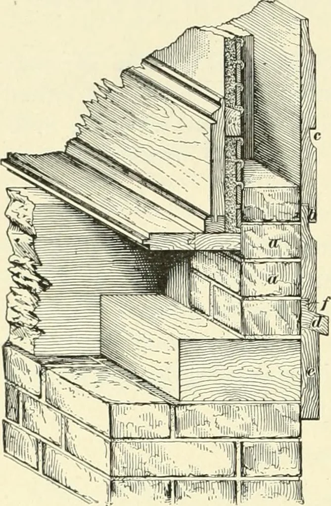 An illustration from A treatise on architecture and building construction, 1899, leaf 445