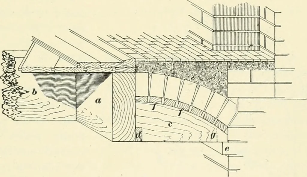An illustration from A treatise on architecture and building construction, 1899, leaf 454