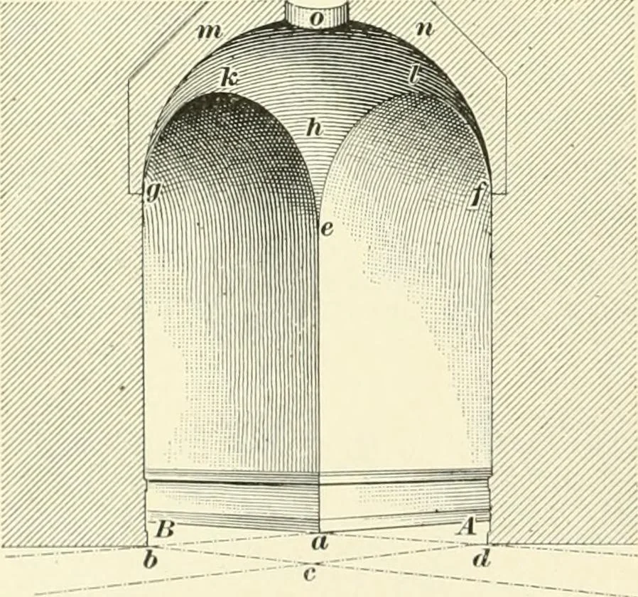 An illustration from A treatise on architecture and building construction, 1899, leaf 463
