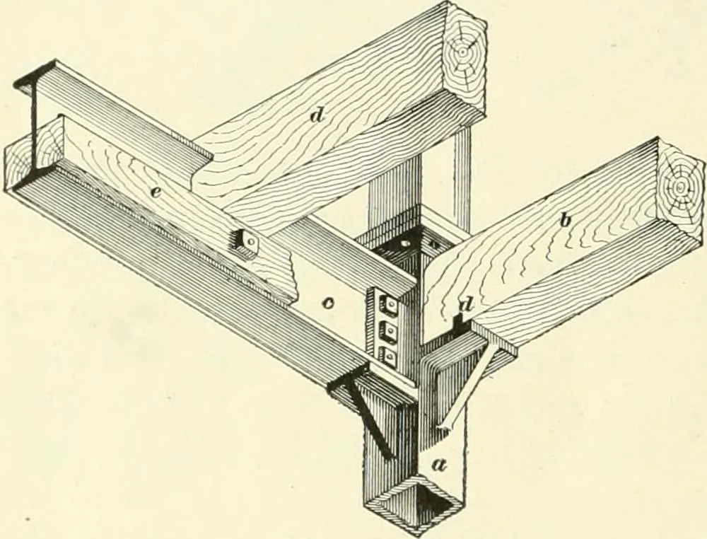 An illustration from A treatise on architecture and building construction, 1899, leaf 475