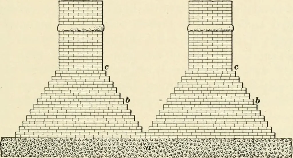 An illustration from A treatise on architecture and building construction, 1899, leaf 58