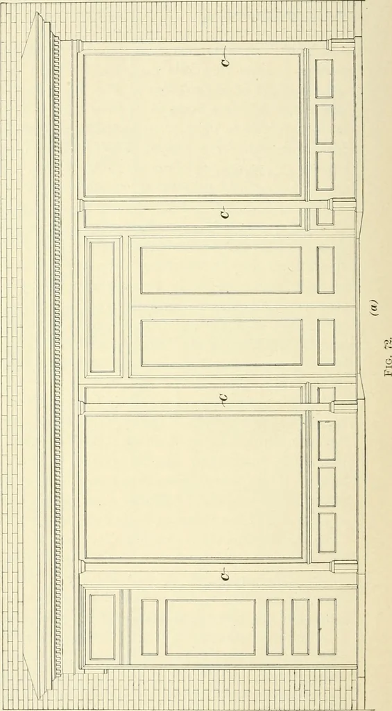 An illustration from A treatise on architecture and building construction, 1899, leaf 581