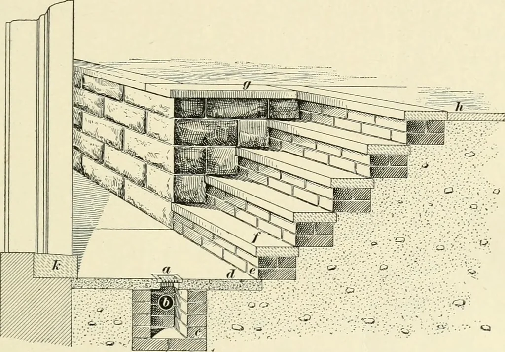 An illustration from A treatise on architecture and building construction, 1899, leaf 70