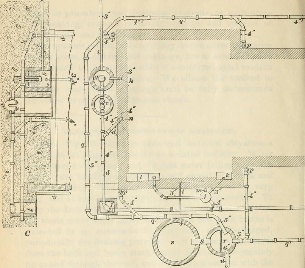 An illustration from A treatise on architecture and building construction, 1899, leaf 127
