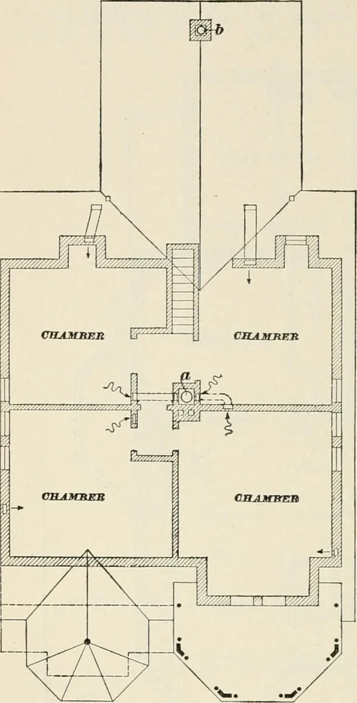An illustration from A treatise on architecture and building construction, 1899, leaf 389