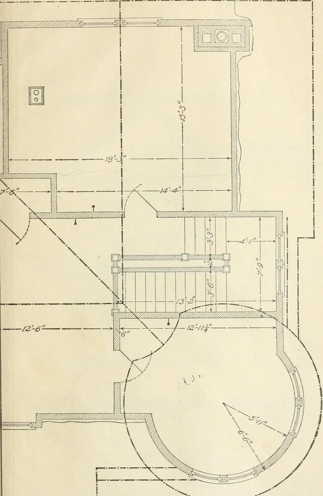 An illustration from A treatise on architecture and building construction, 1899, leaf 642