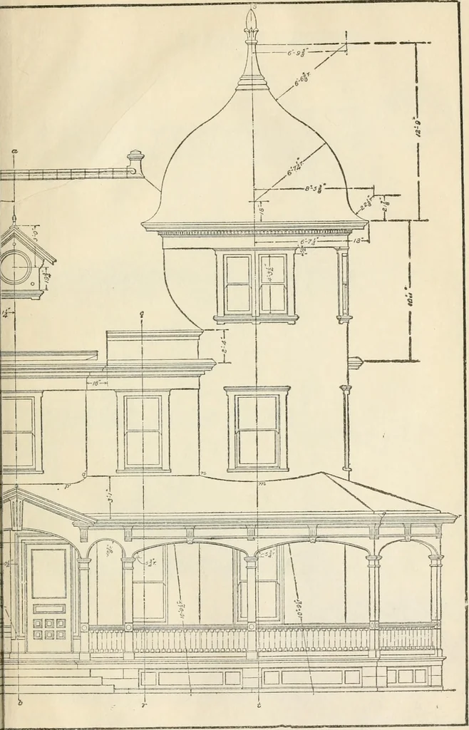 An illustration from A treatise on architecture and building construction, 1899, leaf 646