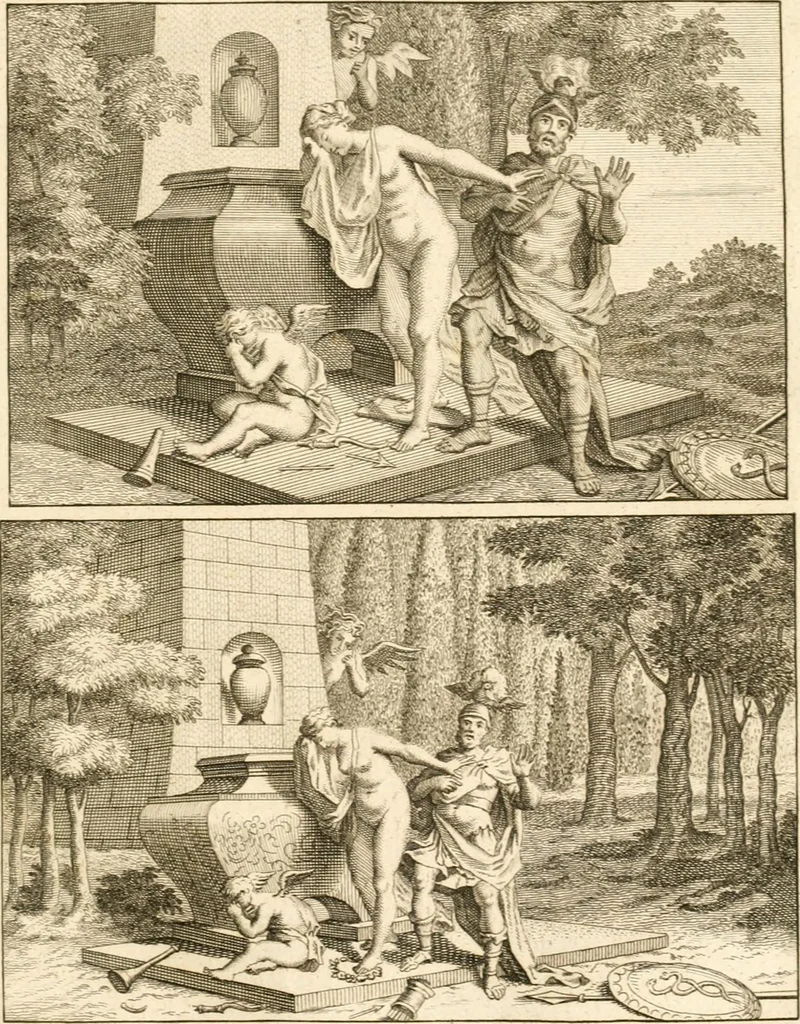An illustration from A treatise on the art of painting, in all its branches; accompanied by seventy engraved plates, and exemplified by remarks on the paintings of the best masters .., 1817, leaf 108