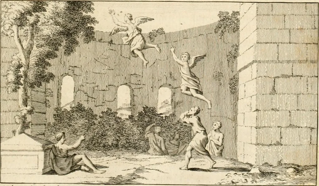 An illustration from A treatise on the art of painting, in all its branches; accompanied by seventy engraved plates, and exemplified by remarks on the paintings of the best masters .., 1817, leaf 228