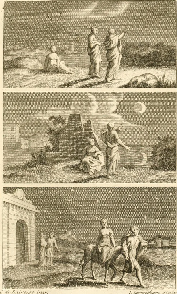 An illustration from A treatise on the art of painting, in all its branches; accompanied by seventy engraved plates, and exemplified by remarks on the paintings of the best masters .., 1817, leaf 282