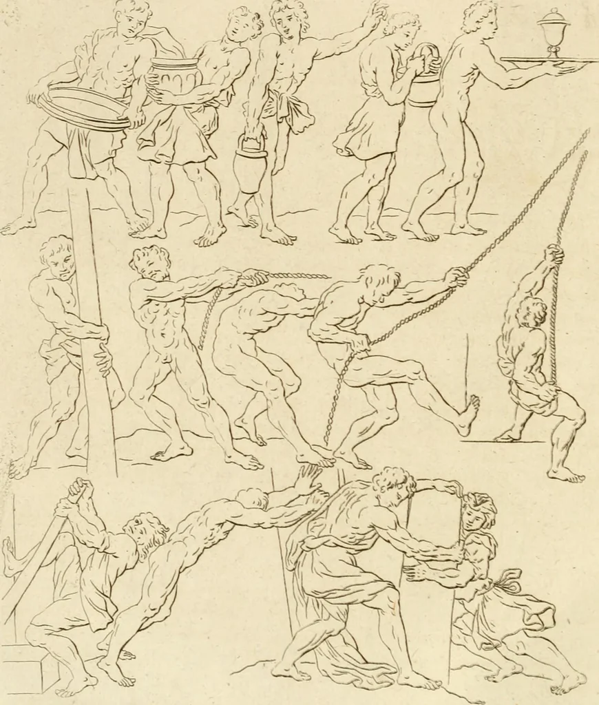 An illustration from A treatise on the art of painting, in all its branches; accompanied by seventy engraved plates, and exemplified by remarks on the paintings of the best masters .., 1817, leaf 29