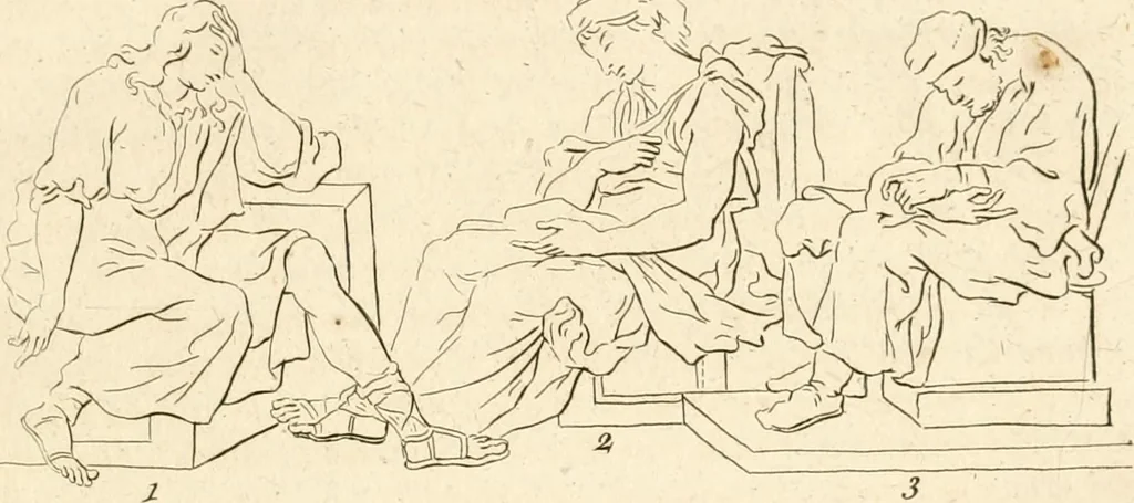 An illustration from A treatise on the art of painting, in all its branches; accompanied by seventy engraved plates, and exemplified by remarks on the paintings of the best masters .., 1817, leaf 34
