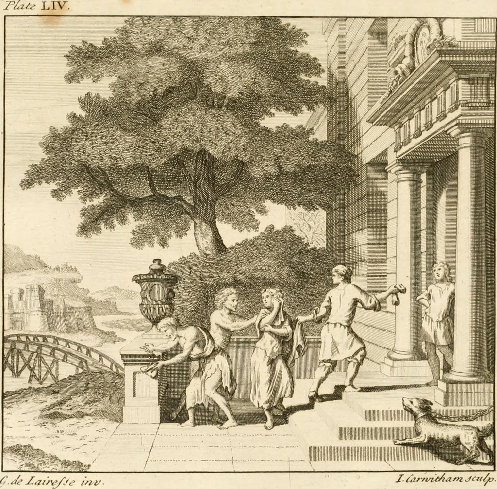 An illustration from A treatise on the art of painting, in all its branches; accompanied by seventy engraved plates, and exemplified by remarks on the paintings of the best masters .., 1817, leaf 368