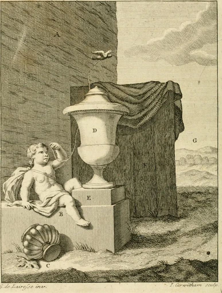 An illustration from A treatise on the art of painting, in all its branches; accompanied by seventy engraved plates, and exemplified by remarks on the paintings of the best masters .., 1817, leaf 295