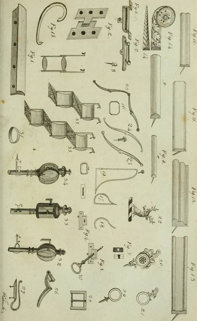 An illustration from A treatise on carriages : comprehending coaches, chariots, phaetons, curricles, whiskies, &c. : together with their proper harness, in which the fair prices of every article are accurately stated, 1796, leaf 252