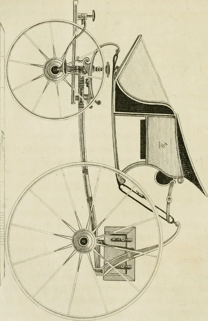 An illustration from A treatise on carriages : comprehending coaches, chariots, phaetons, curricles, whiskies, &c. : together with their proper harness, in which the fair prices of every article are accurately stated, 1796, leaf 127