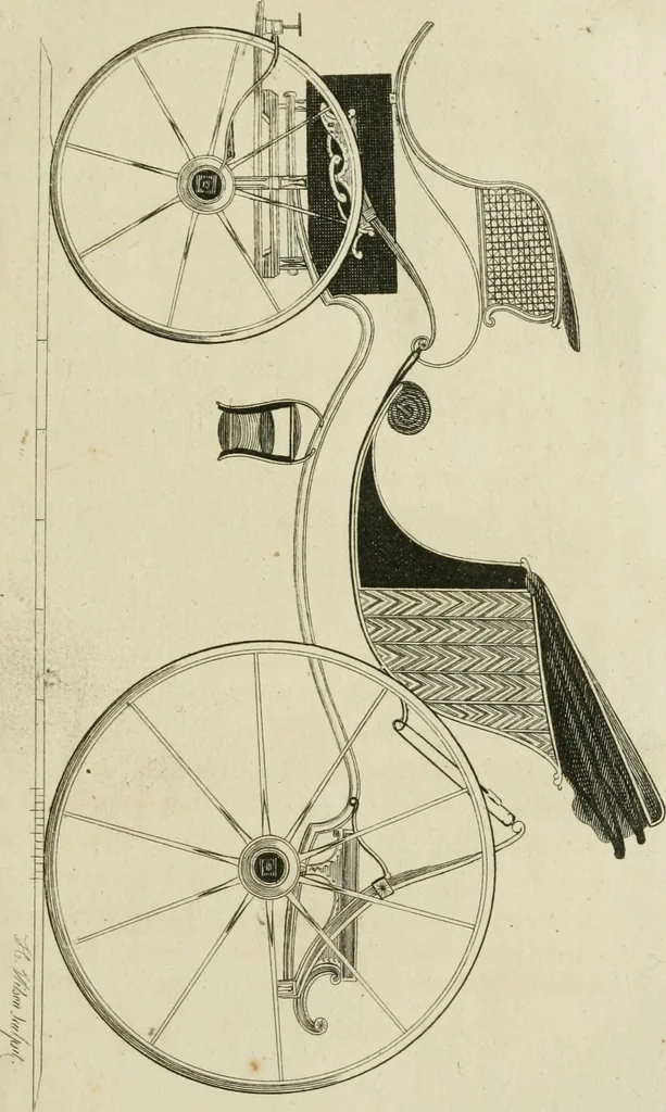 An illustration from A treatise on carriages : comprehending coaches, chariots, phaetons, curricles, whiskies, &c. : together with their proper harness, in which the fair prices of every article are accurately stated, 1796, leaf 132