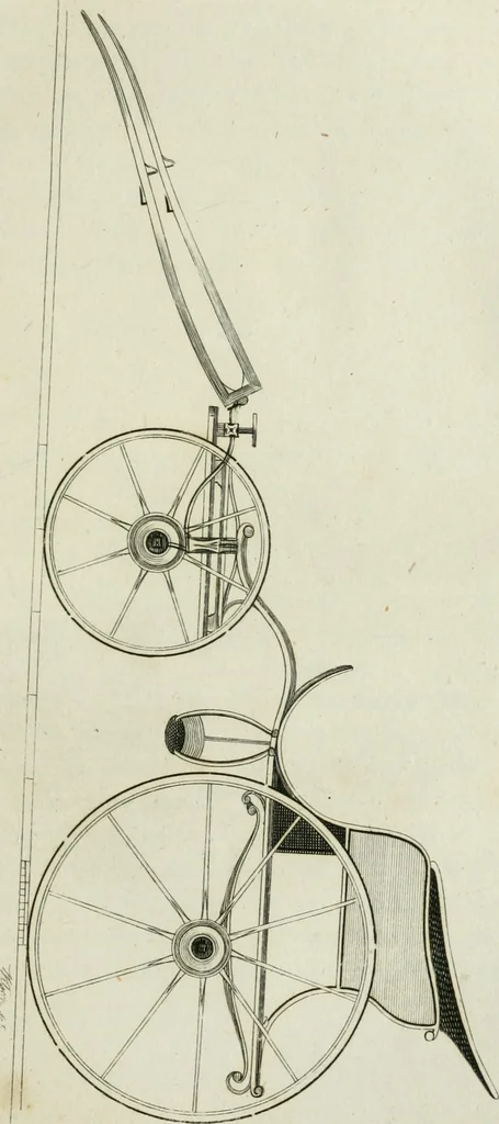 An illustration from A treatise on carriages : comprehending coaches, chariots, phaetons, curricles, whiskies, &c. : together with their proper harness, in which the fair prices of every article are accurately stated, 1796, leaf 136
