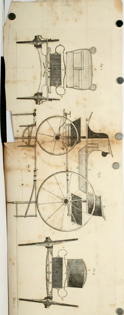 An illustration from A treatise on carriages : comprehending coaches, chariots, phaetons, curricles, whiskies, &c. : together with their proper harness, in which the fair prices of every article are accurately stated, 1796, leaf 153