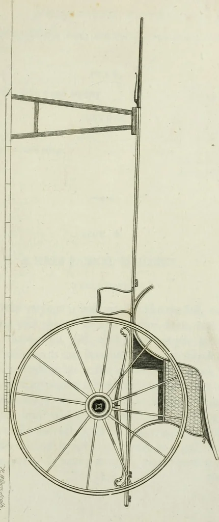 An illustration from A treatise on carriages : comprehending coaches, chariots, phaetons, curricles, whiskies, &c. : together with their proper harness, in which the fair prices of every article are accurately stated, 1796, leaf 186