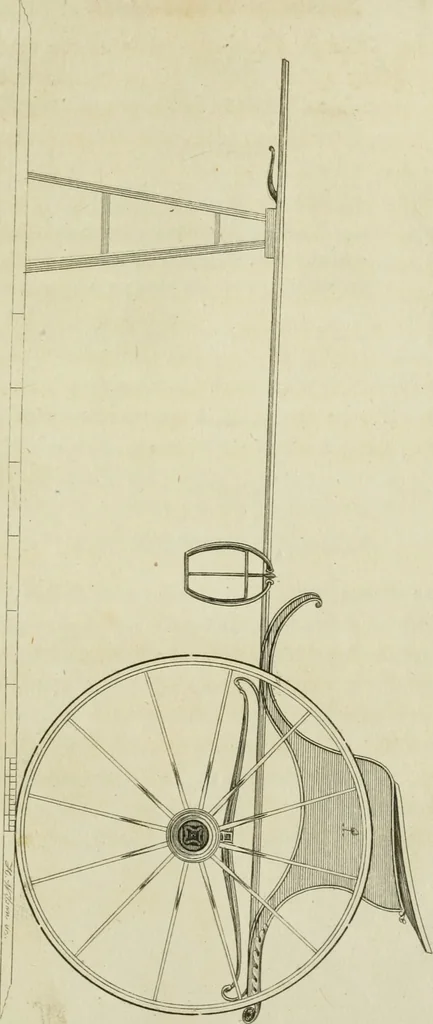 An illustration from A treatise on carriages : comprehending coaches, chariots, phaetons, curricles, whiskies, &c. : together with their proper harness, in which the fair prices of every article are accurately stated, 1796, leaf 194