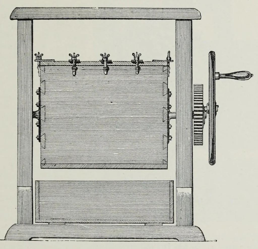 An illustration from A treatise on colour manufacture : a guide to the preparation, examination, and application of all the pigment colours in practical use, 1908, leaf 245