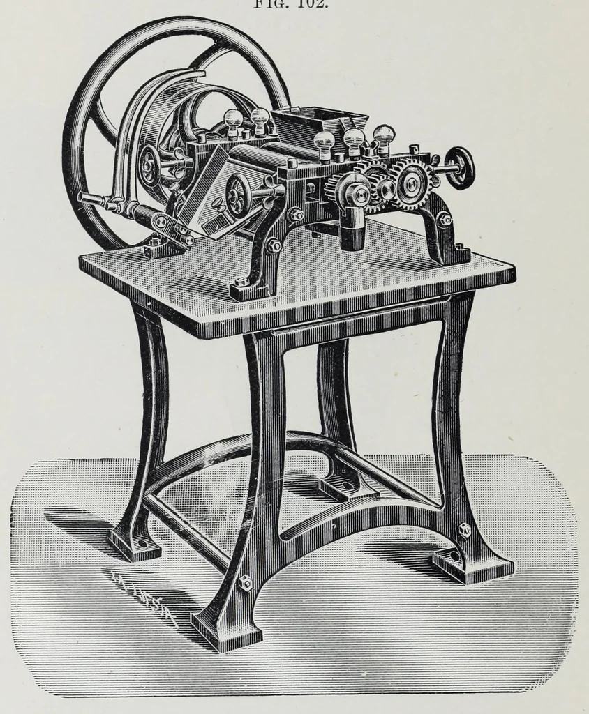 An illustration from A treatise on colour manufacture : a guide to the preparation, examination, and application of all the pigment colours in practical use, 1908, leaf 570