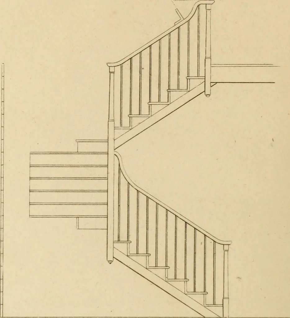 An illustration from A treatise on the construction of staircases and handrails ... Preceded by some necessary problems in practical geometry; with the sections and coverings of prismatic solids, 1820, leaf 65