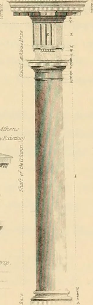 An illustration from A treatise on the decorative part of civil architecture, 1862, leaf 118