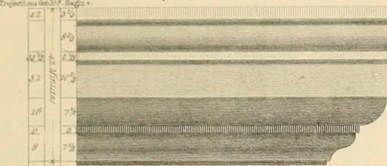 An illustration from A treatise on the decorative part of civil architecture, 1862, leaf 170