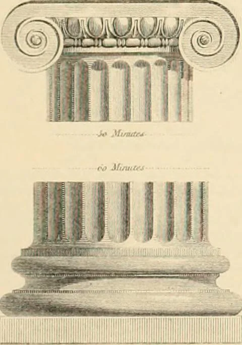 An illustration from A treatise on the decorative part of civil architecture, 1862, leaf 192