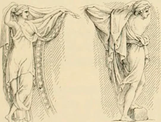An illustration from A treatise on the decorative part of civil architecture, 1862, leaf 236