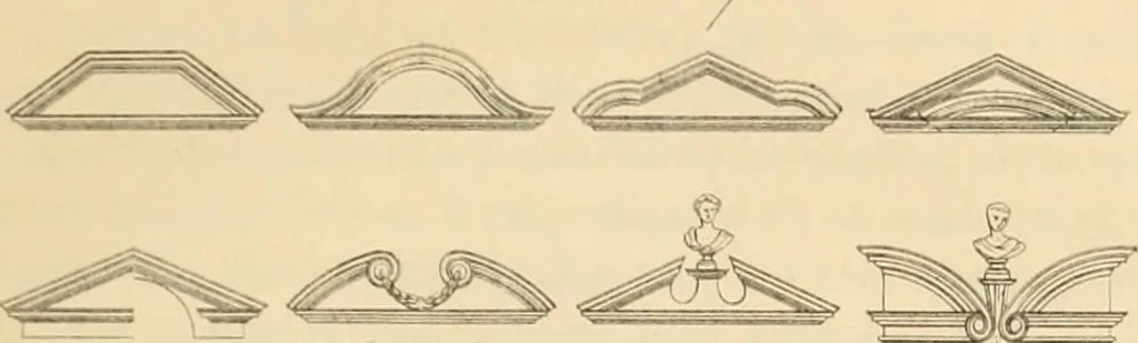 An illustration from A treatise on the decorative part of civil architecture, 1862, leaf 296