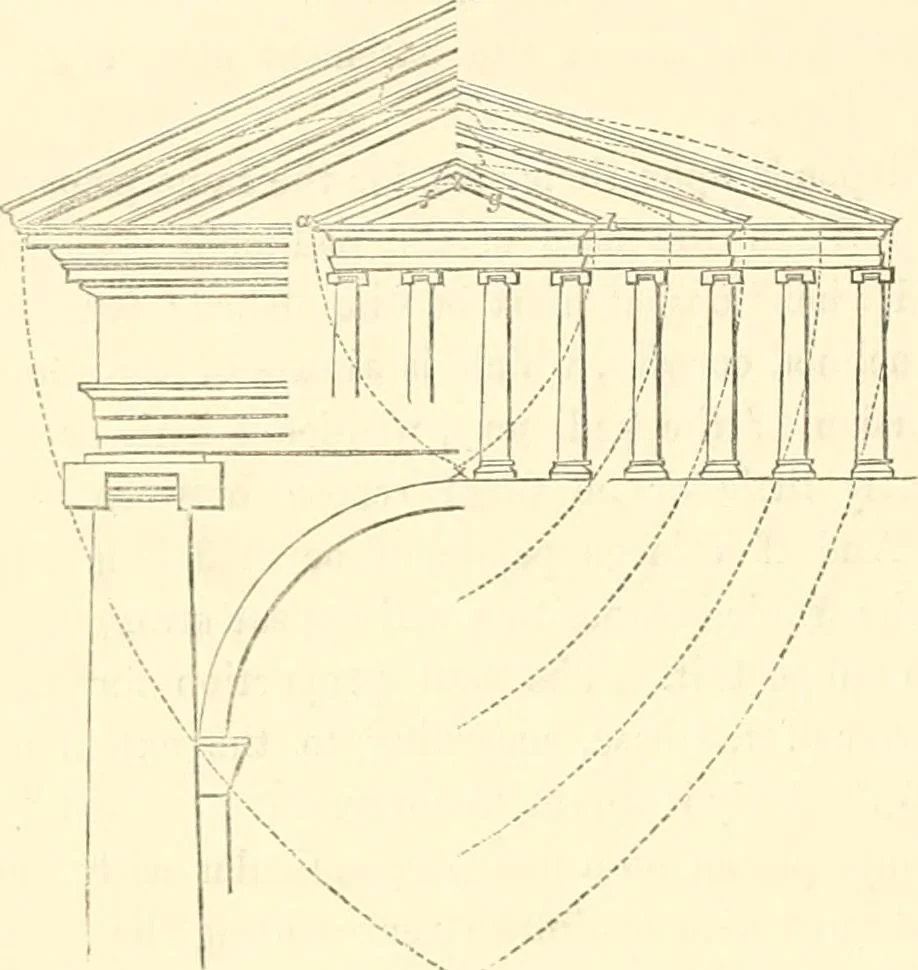 An illustration from A treatise on the decorative part of civil architecture, 1862, leaf 303