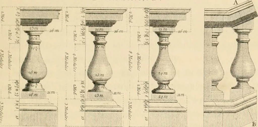 An illustration from A treatise on the decorative part of civil architecture, 1862, leaf 306